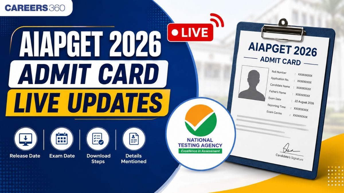 AIAPGET 2026 Admit Card Live Updates: Release Date, Time, Hall Ticket Download Link, Official Website